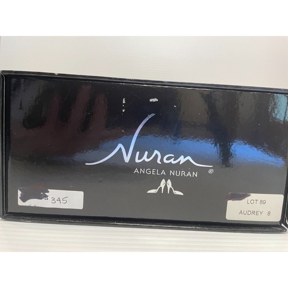 Angela Nuran Audrey Dyeable Silk Tiny Wedge Shoes White Size US 8‎ MSRP $345 NIB - Picture 10 of 10
